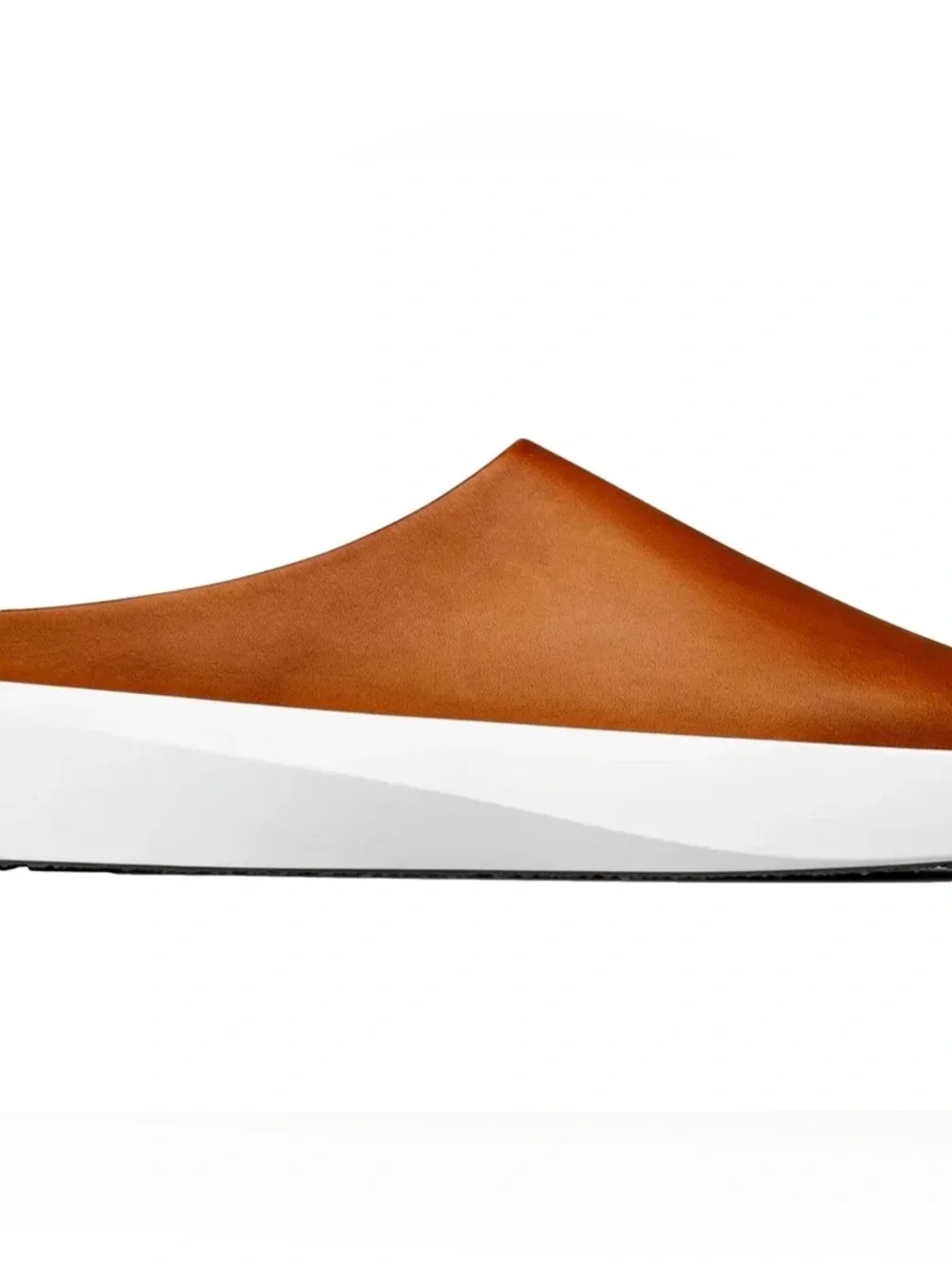 Wolf & Shepherd 9 Italian Leather Loafer Mule Memory Foam Cushion Comfy Luxury